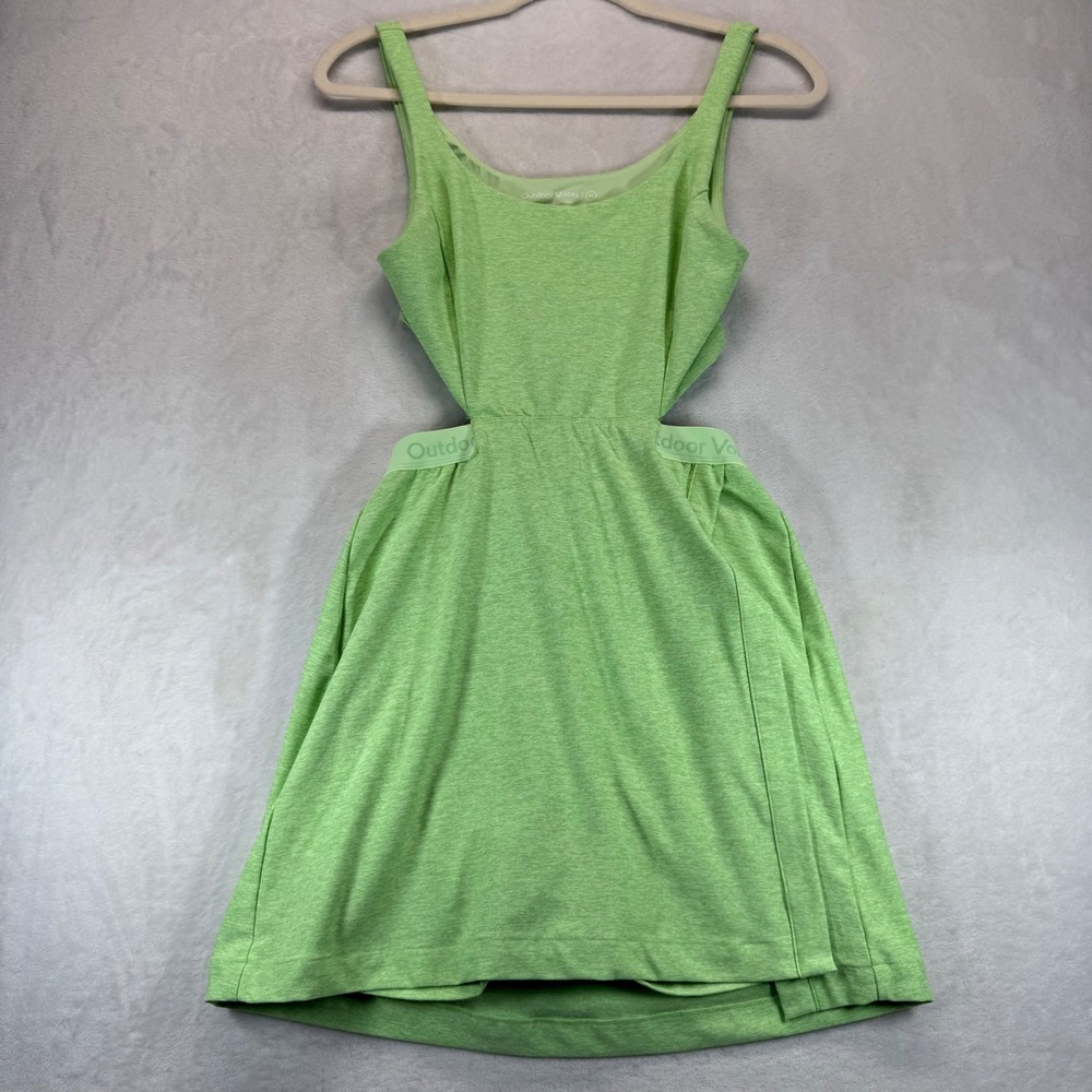 Outdoor Voices Exercise Dress Athletic Cutout Activewear Dress Green Size‎ M